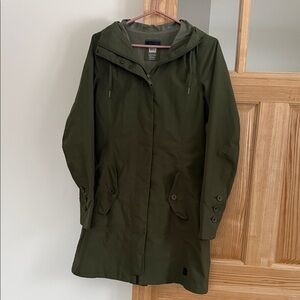 MEC Dark Green Hooded Trench Coat